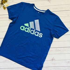 Adidas Kids Tee in Blue with Logo